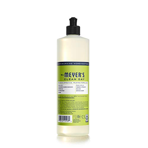 Mrs. Meyer's Clean Day Dish Soap - Grease Cutter, Biodegradable, Lemon Verbena - 16 fl. oz, 3-Pack
