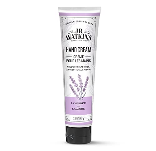 J.R. Watkins Hand Cream - Hydrating with Shea & Cocoa Butter, Lavender Scent - 3.3oz
