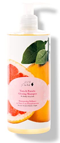 100% PURE Yuzu & Pomelo Shampoo - Restores Vibrancy, Hydrating Ingredients - 13 Fl Oz