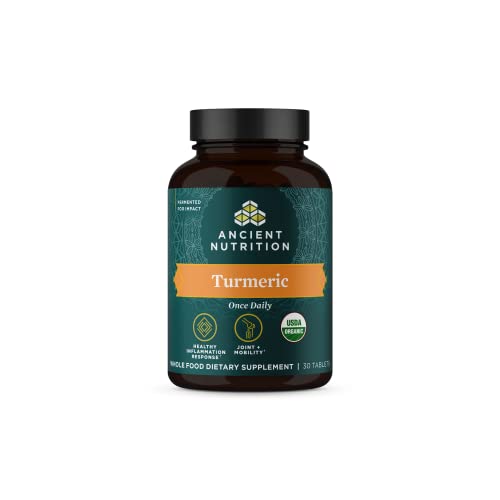 Ancient Nutrition Turmeric Capsules - Supports Joint Health & Inflammation Relief - 30 Tablets
