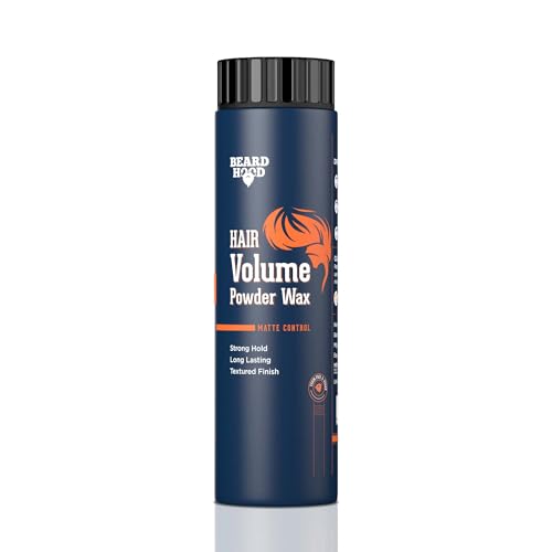 BEARDHOOD Hair Volumizing Powder Wax - 24H Strong Hold, Natural & Vegan - 20g