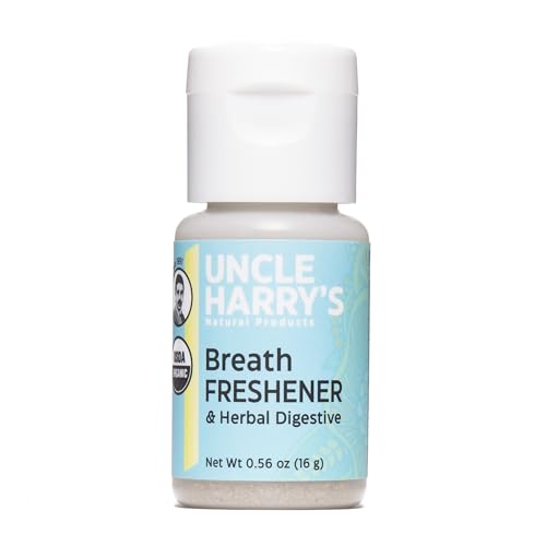 Uncle Harry's Organic Breath Freshener - Herbal Digestive with Licorice & Peppermint - 0.56oz