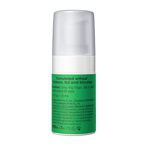 Yes To Cucumber Eye Treatment - Hydrates, Reduces Dark Circles with Natural Ingredients - 0.5 Fl Oz