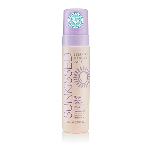 Sunkissed Self Tan Mousse - 95% Natural Formula, Vegan & Cruelty-Free - 200ml