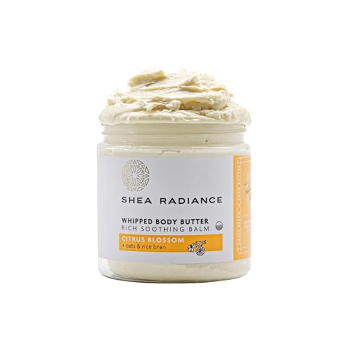 Shea Radiance Whipped Shea Butter - Deep Moisture & Skin Repair with Oatmeal - Citrus Blossom, 5oz