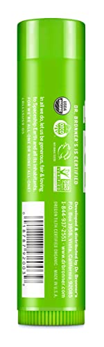Dr. Bronner's Lip Balm - Intense Moisture, Organic Beeswax & Pure Ingredients - 4 GR