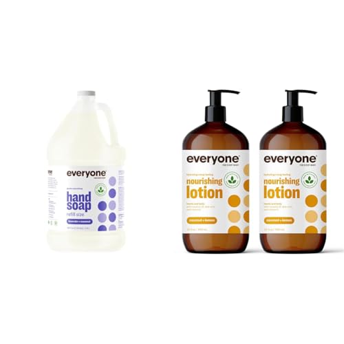 Everyone Body Lotion Set - Nourishing Plant-Based Ingredients, EWG Verified - 1 Gallon + 2x32oz