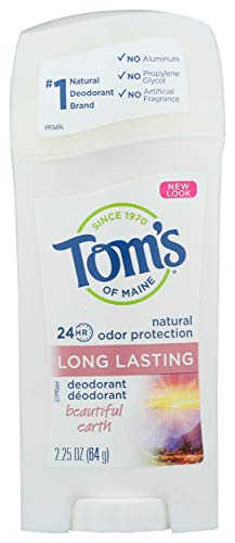 Tom's of Maine Deodorant Stick - Long Lasting, Aluminum Free, Beautiful Earth - 2.25oz