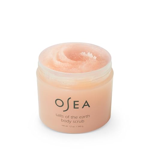 OSEA Body Scrub - Gentle Exfoliation with Pink Himalayan Salt & Lavender, Vegan - 12 oz