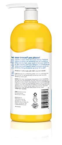 Alba Botanica Body Wash - Rejuvenating Plant-Based Formula, Cruelty-Free - Ocean Surf, 32oz