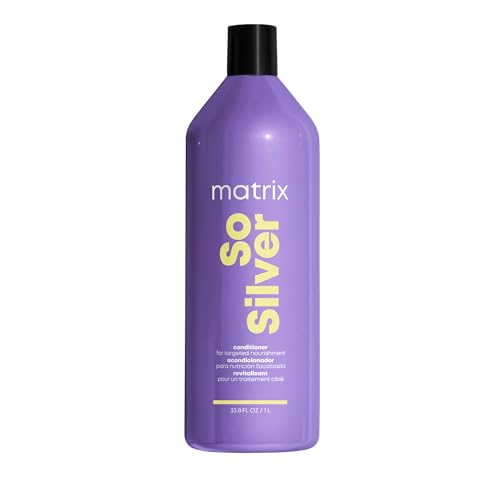 Matrix So Silver Conditioner - Hydrates Dull Blonde & Silver Hair, Vegan - 33.8 Fl. Oz.