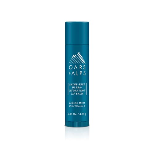 Oars + Alps Lip Balm - Ultra Hydrating, Vitamin E Infused, Alpine Mint Scent - 3 Pack, 0.45 Oz Each