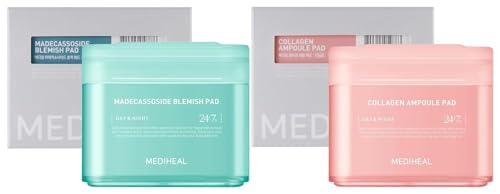 Mediheal Facial Cleansing Sponge Set - Firming Collagen, Ceramide & Milk Protein - 100 Pads