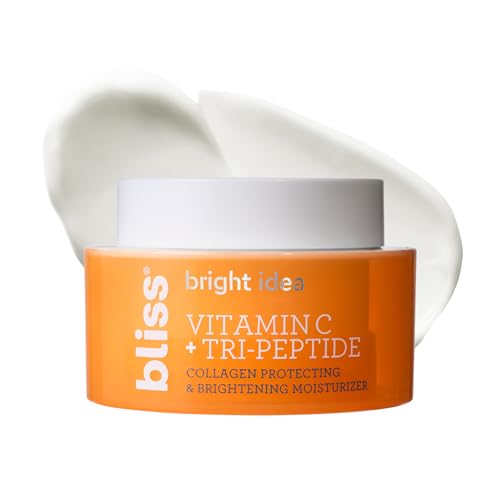 Bliss Tri-Peptide Brightening Moisturizer - Hydrates & Brightens, Vitamin C & Squalane - 1.7 fl oz