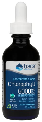 Trace Minerals Chlorophyll Supplement - Supports Immunity & Energy, Mint Flavor - 2oz