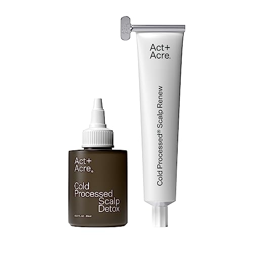 Act+Acre Scalp Treatment - Hydrating Detox Oil, Nourishing BHA Exfoliator for Itchy Scalp - 4oz