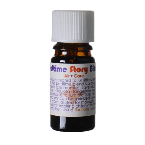 Living Libations Bedtime Story Essential Oil - Soothing Lavender Blend, Vegan - 0.17 fl oz