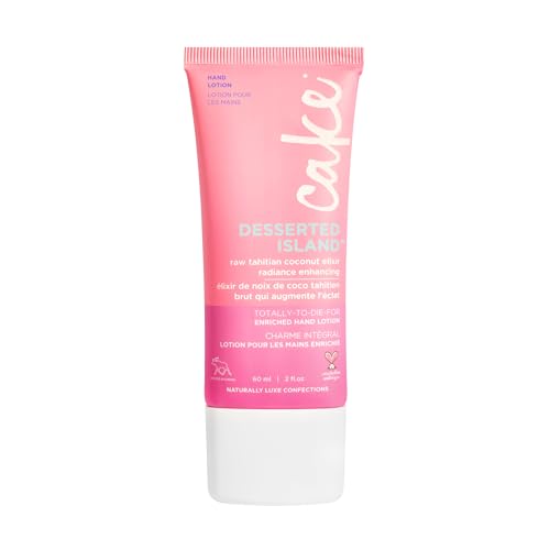 Cake Beauty Desserted Island Hand Lotion - Nourishes with Coconut Oil & Mango Butter - 2oz