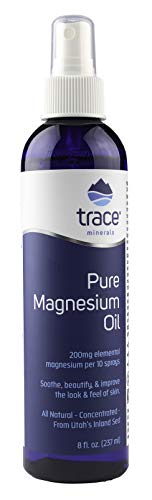 Trace Minerals Research Magnesium Oil - Supports Skin Health, Non-GMO, Vegan - 8oz