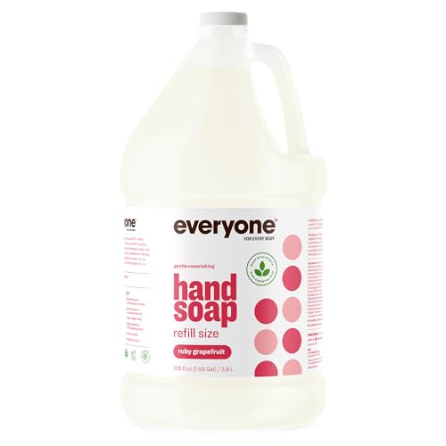 Everyone Hand Soap Refill - Ruby Grapefruit Scent, EWG Verified, Plant-Based - 1 Gallon