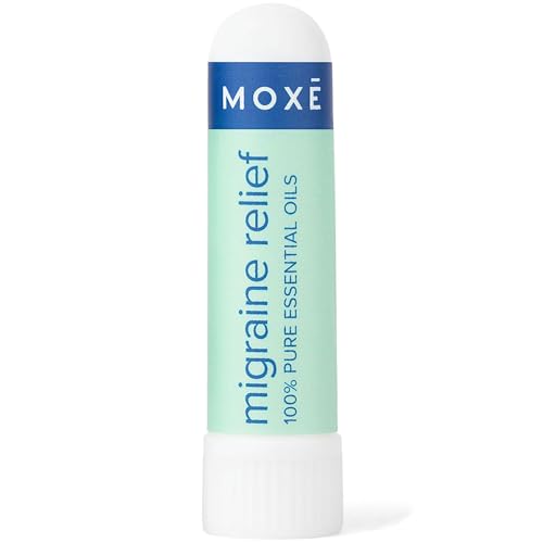 MOXE Migraine Relief Nasal Inhaler - Essential Oils for Headaches, Portable Aromatherapy - 1 Pack