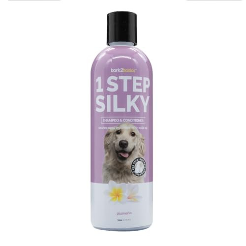 Bark2Basics One Step Silky Dog Shampoo & Conditioner - Natural, Detangles & Strengthens - 16oz