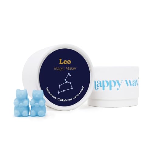 Happy Wax Leo Scented Bear Wax Melts - Long-Lasting, Non-Toxic Essential Oil Blend - 4oz