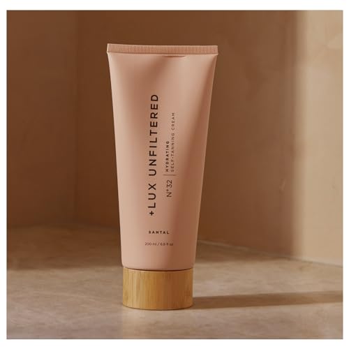 + Lux Unfiltered N°32 Gradual Self Tanning Cream, Hydrating Lotion with Santal Scent - 6oz