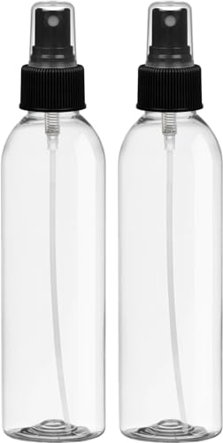 BRIGHTFROM Fine Mist Spray Bottles - Versatile Refillable Containers, BPA-Free, 6oz - 2 Pack