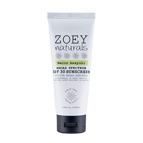 Zoey Naturals SPF 30 Sunscreen - Broad Spectrum Protection, Cruelty-Free, Made in USA - 3oz