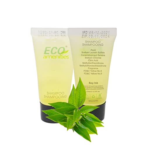 ECO Amenities Hotel Shampoo - Paraben-Free, Mild Refreshing Scent, 0.75oz Pack of 72