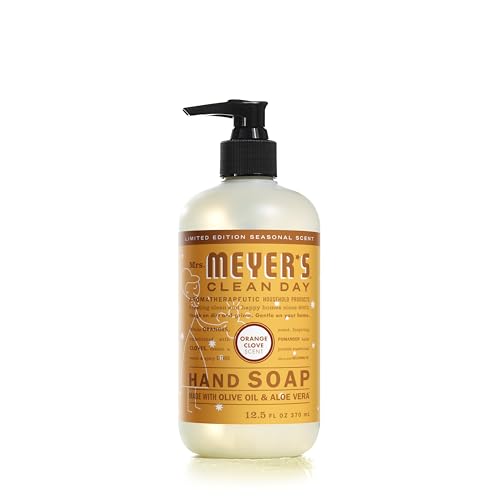 Mrs. Meyer's Hand Soap - Orange Clove Scent, Essential Oils, Cruelty-Free - 12.5 fl. oz