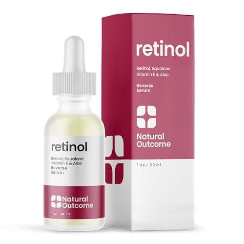 Natural Outcome Retinol Face Serum - Reduces Fine Lines & Dark Spots, Hydrating - 1 oz