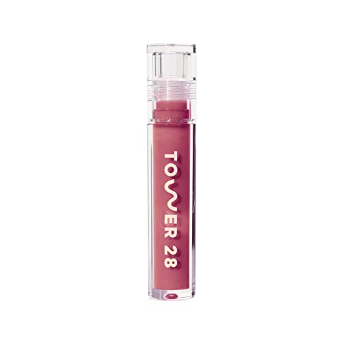 Tower 28 Lip Gloss - Nourishing, Non-Sticky, Vegan Formula with Apricot & Raspberry Oil - SESAME