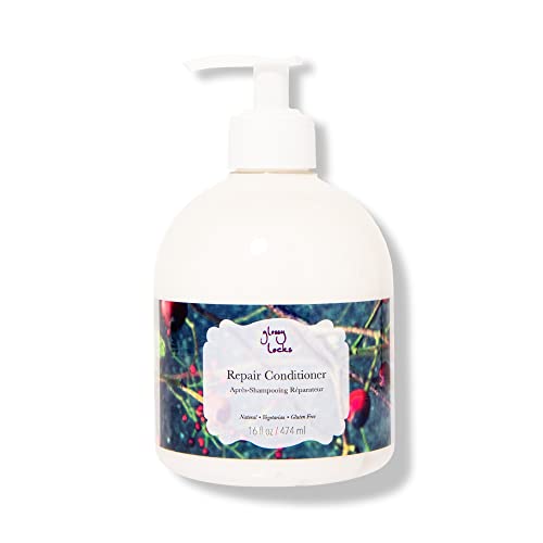 100% PURE Glossy Locks Conditioner - Moisture Restore, Biotin & Coconut Oil, 16 Fl Oz