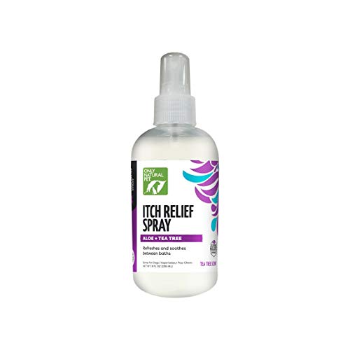 Only Natural Pet Itch Relief Spray - Soothe Itchy Skin, Aloe & Tea Tree, Made in USA - 8 oz