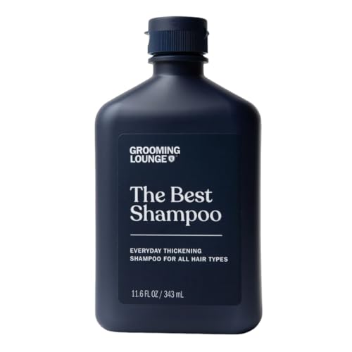 Grooming Lounge Shampoo - Scalp Clarifying, Frizz Control, Vegan - Peppermint & Rosemary - 11.6 oz