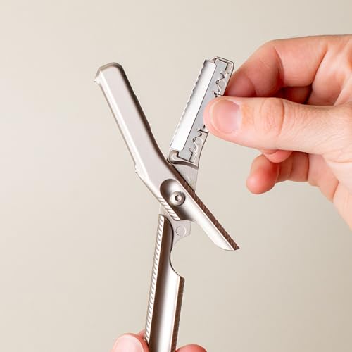 Leaf Shave Dermaplaner Refills - Zero-Waste Steel Blades & Guards, 10-Count Set