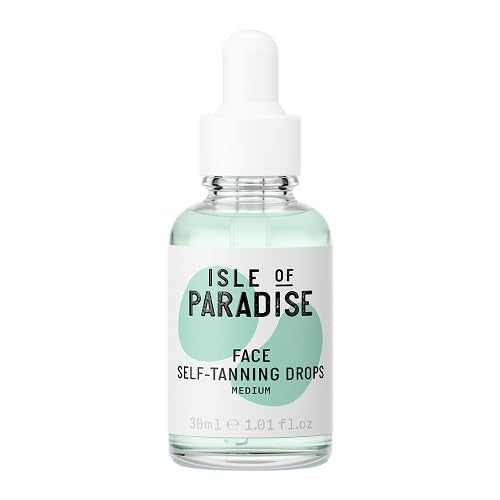 Isle of Paradise Self Tanning Drops - Hydrating, Customizable Glow, Natural Ingredients - 1.01 Fl Oz