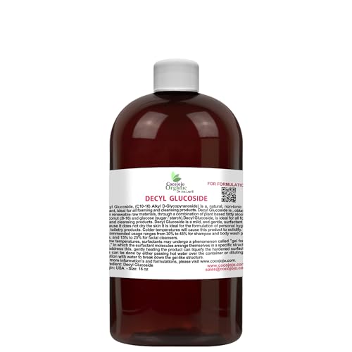 Dr Joe Lab Decyl Glucoside Surfactant - Gentle Cleanser, Plant-Derived, Biodegradable - 16oz