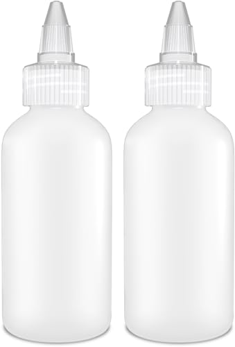 BRIGHTFROM Squeeze Bottles - Leak-Proof, BPA-Free for Condiments & Crafts - 4oz, Pack of 2