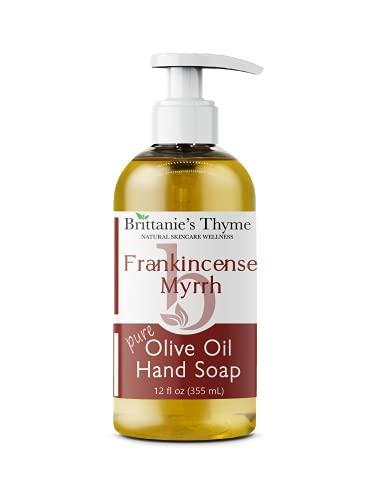 Brittanie's Thyme Hand Soap - Nourishing Cleanse with Frankincense & Myrrh, Vegan - 12oz