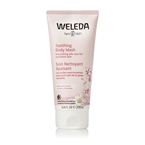 Weleda Almond Body Wash - Gentle Cleanser for Sensitive Skin, Nourishing Plant Oils - 6.8oz