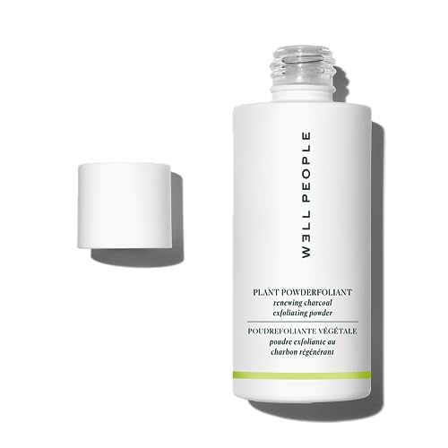 Well People Exfoliator - Brightens & Softens Skin, Vegan, Cruelty-Free - 3.5oz Charcoal Powder