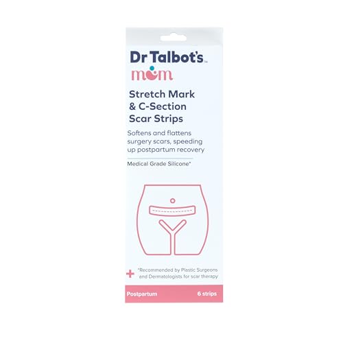 Dr. Talbot's Mom Scar Cream - Medical-Grade Silicone Strips for C-Section Recovery - 6 Strips