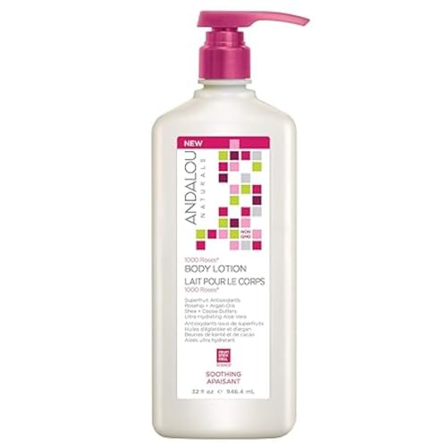 Andalou Naturals Body Lotion - Hydrating for Sensitive Skin, Cocoa & Shea Butter - 32 Fl. Oz