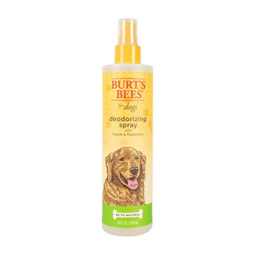 Burt's Bees Pet Deodorizing Spray - Eliminates Odors, 99.7% Natural, Apple & Rosemary - 10 oz