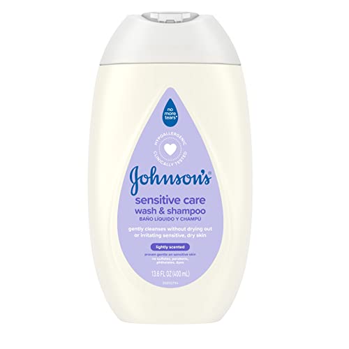 Johnson's Baby Body Wash & Shampoo - Tear-Free, Hypoallergenic, Moisturizing Formula - 13.6oz