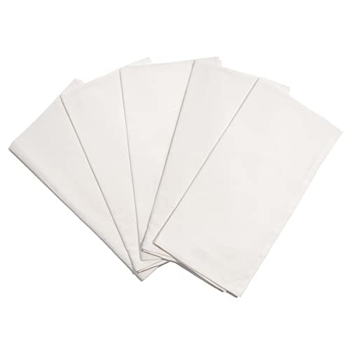 Natural Bread Towels - 100% Organic Cotton, Breathable, Versatile Kitchen Use - 27"x27", 5 Pack