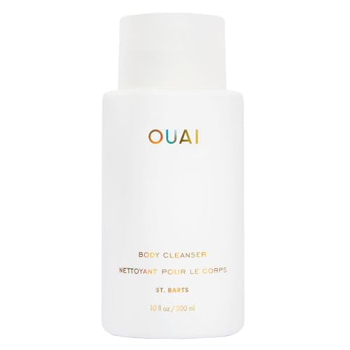 OUAI Body Wash - Hydrating Foaming Cleanser with Jojoba & Rosehip Oil - 10 Oz